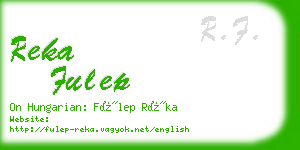 reka fulep business card